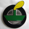 Enamel black LV badge