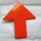 Acrylic orange arrow badge