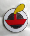 Emamelled red LV badge
